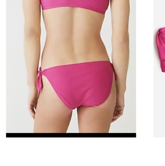 J Crew pink  bikini bottoms radiant fuchsia nwt - Picture 3 of 5
